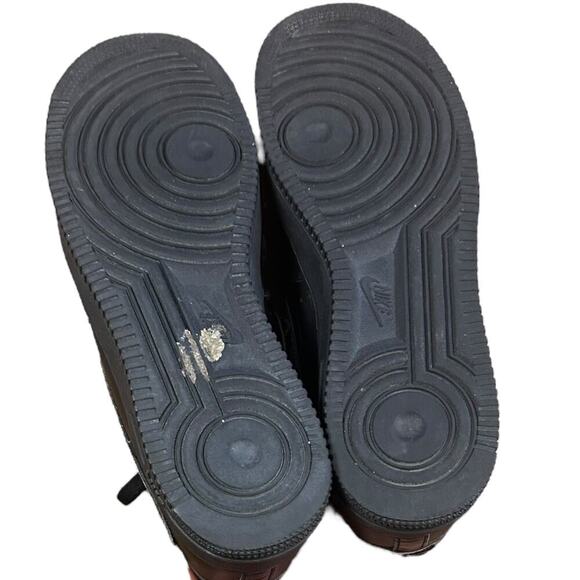 Nike Air Force Black ‘Removable Swoosh’ Sneaker - Picture 5 of 10